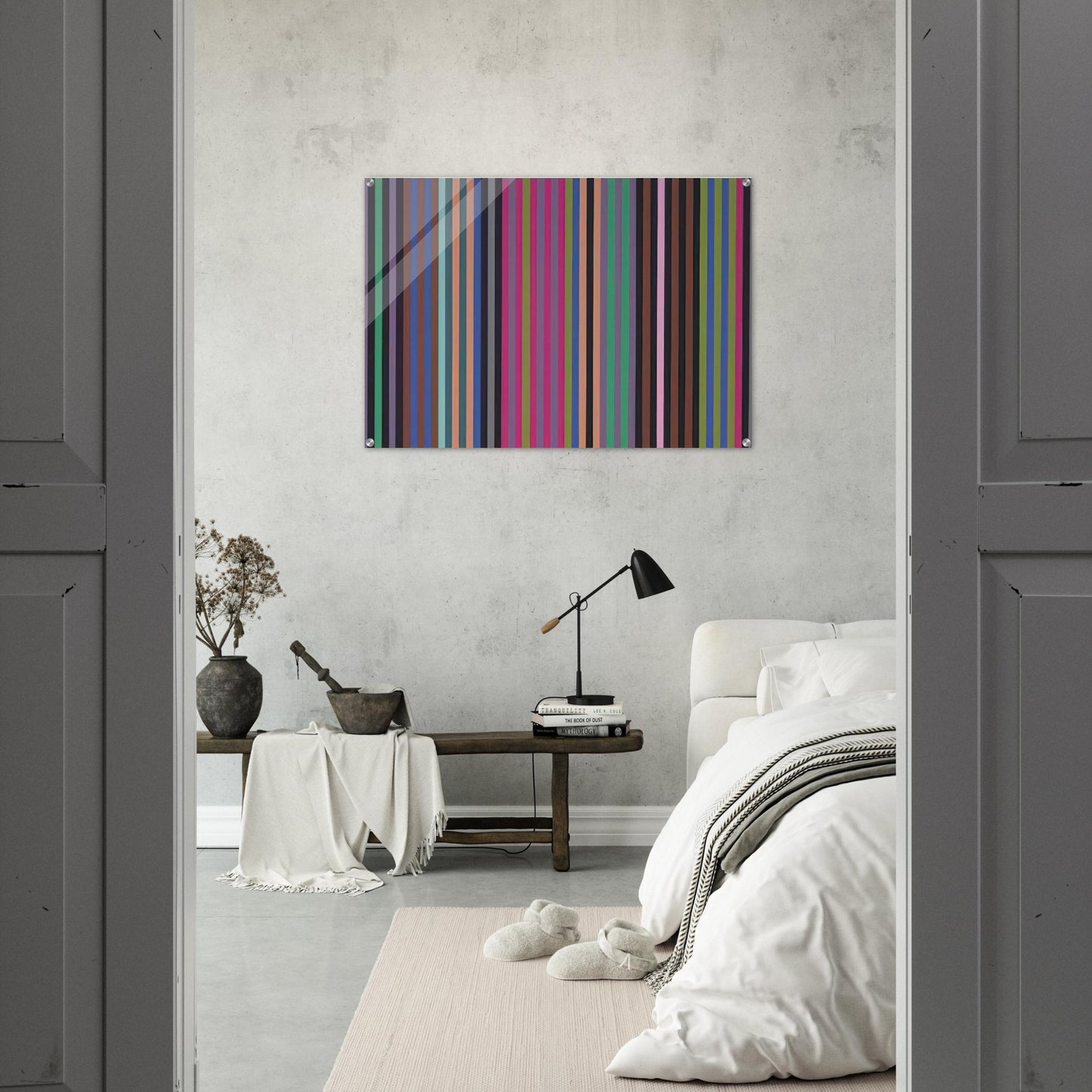 King Kong - 1969 - Gene Davis Acrylic Print - 70x100 cm / 28x40″ inches | Gene Davis Wall Art | Gene Davis Prints