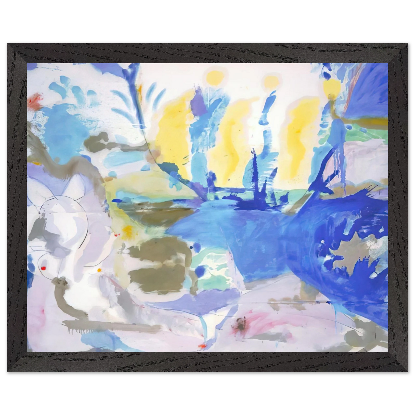 Helen Frankenthaler - Basque Beach - 1958 Wall art - 27x35 cm / 11x14 inches - Fine Art Poster - -