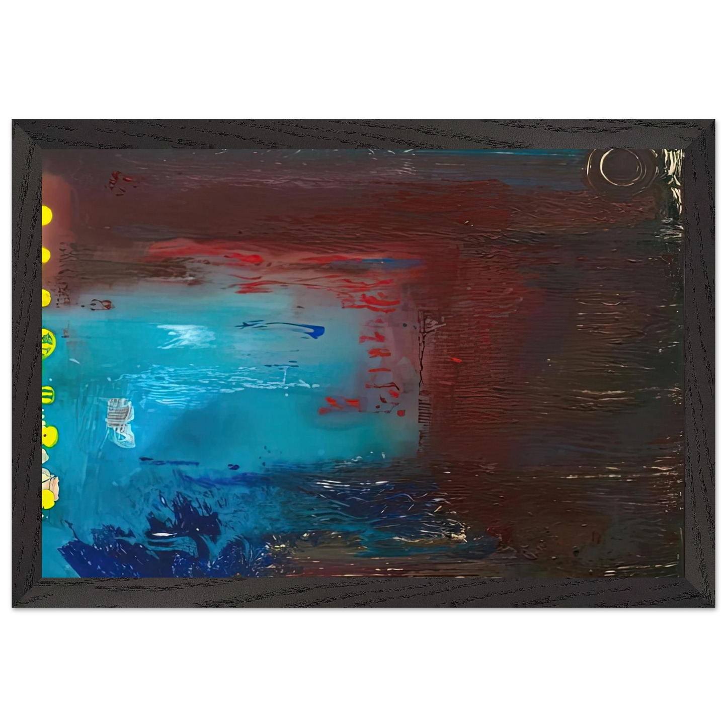 Helen Frankenthaler - Borrowed Dream, 1992- Wall Art - 21x29.7 cm / 8x12" - Premium Wooden Framed Poster With Fine Art Paper - White frame