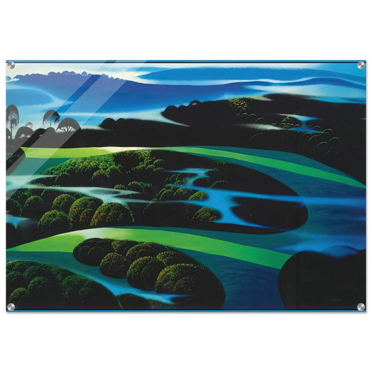 Summers Twilight - Eyvind Earle Acrylic Print - 70x100 cm / 28x40″ inches