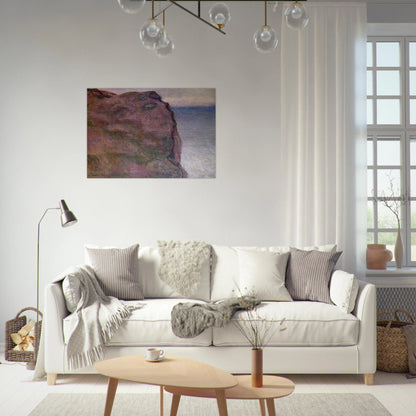 Cliff at Petit Ailly, at Varengeville - claude monet Brushed Aluminum Print - 70x100 cm / 28x40 inches | claude monet Aluminum Print | claude monet Prints