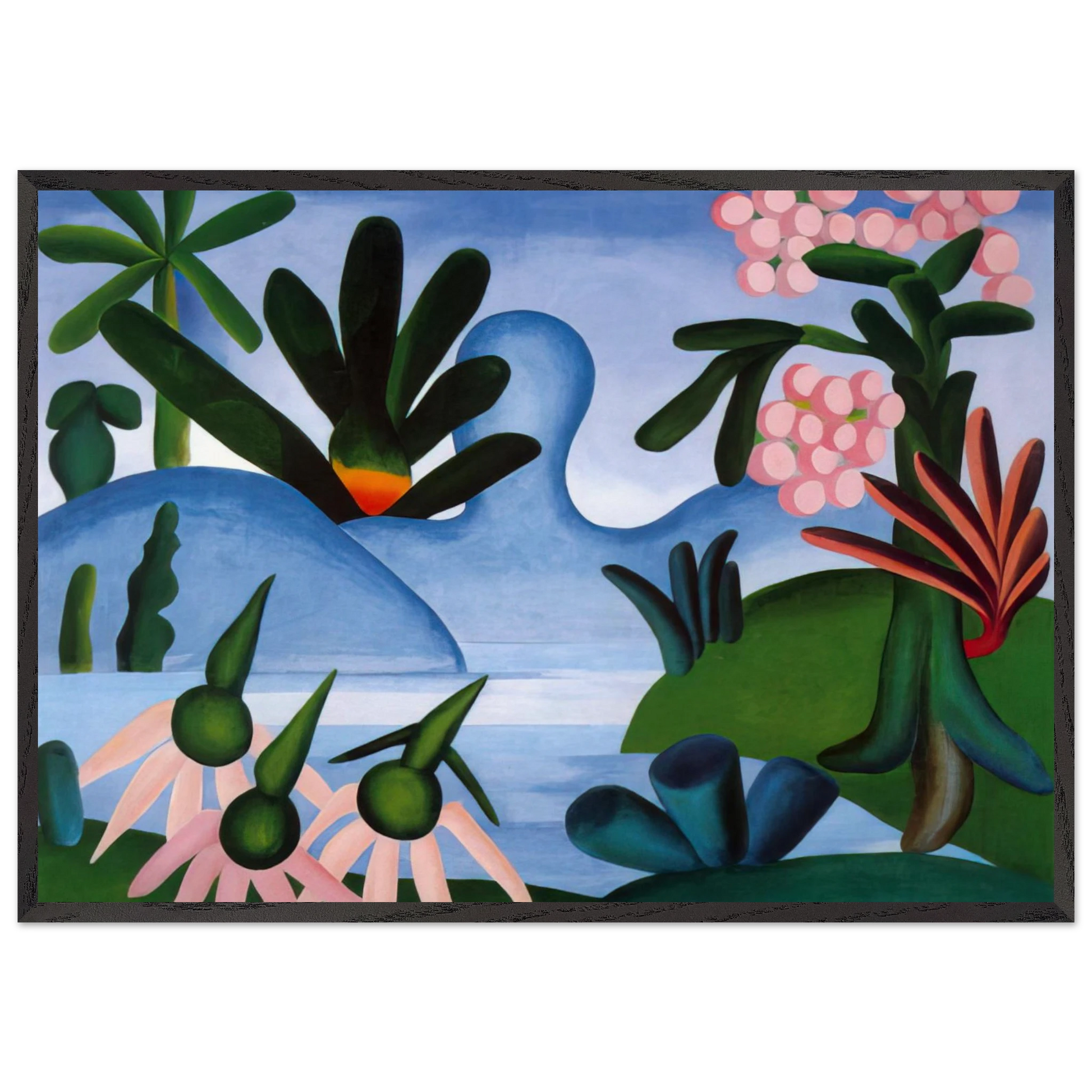 The Lake - Tarsila do Amaral Framed Art Print – Black Wooden Frame - Default Title - -Framed Art Print