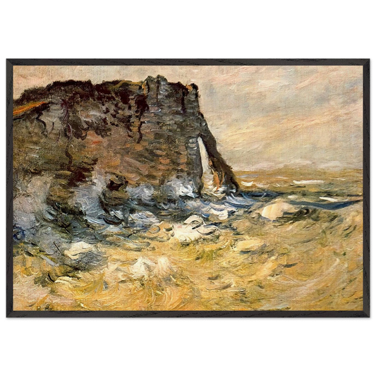 Port dAval - claude monet Framed Art Print – Black Wooden Frame - Default Title - -Framed Art Print