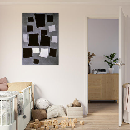 Squares or Rectangles Arranged According to the Laws of Chance - Jean Arp Brushed Aluminum Print - 70x100 cm / 28x40 inches | Jean Arp Aluminum Print | Jean Arp Prints