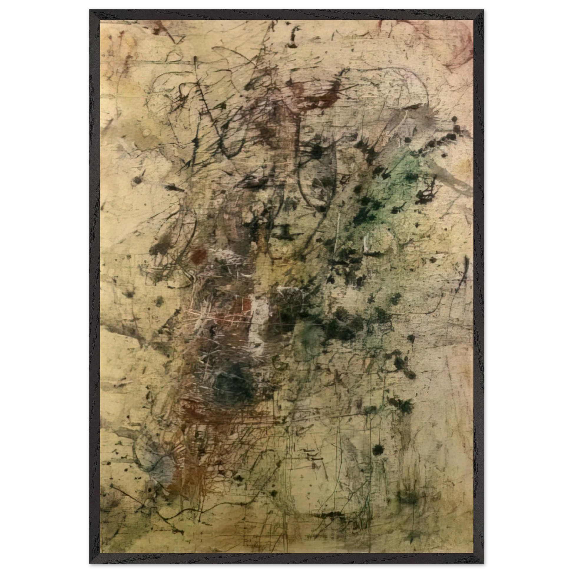 Le Grand Orgasme - 1947 - Wols Framed Art Print – Black Wooden Frame - Default Title - -Framed Art Print