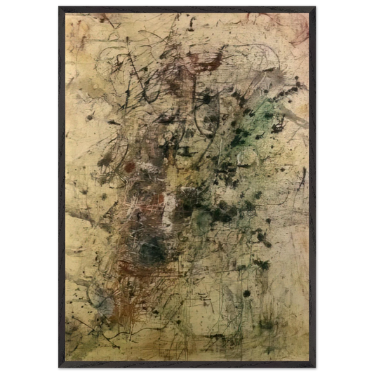 Le Grand Orgasme - 1947 - Wols Framed Art Print – Black Wooden Frame - Default Title - -Framed Art Print