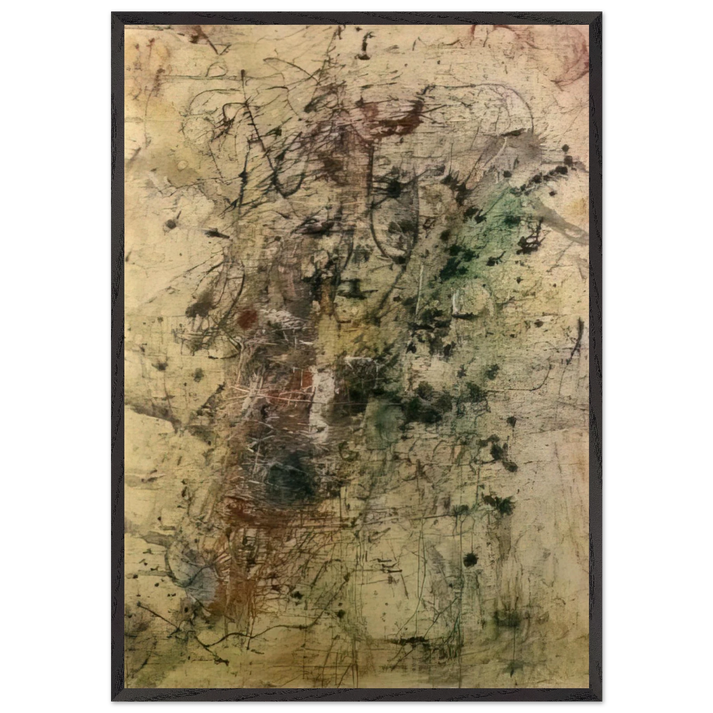 Le Grand Orgasme - 1947 - Wols 70x100 cm / 28x40 inches Framed Art Print – Black Wooden Frame