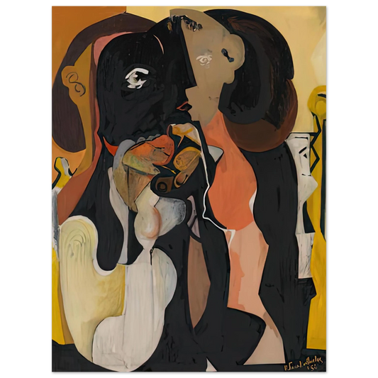 Helen Frankenthaler - Woman, 1950- Wall Art - 21x29.7 cm / 8x12" - Fine Art Poster - -