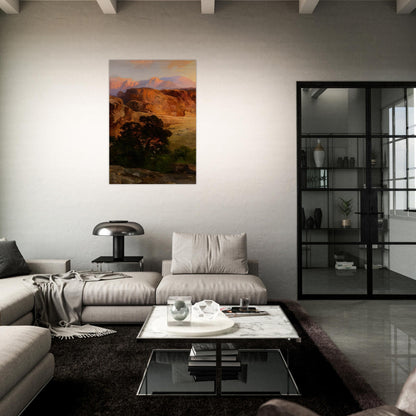 A Water Pocket Northern Arizona - Thomas Moran Brushed Aluminum Print - 70x100 cm / 28x40 inches | Thomas Moran Aluminum Print | Thomas Moran Prints