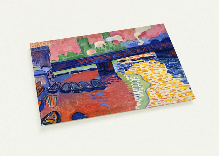 CHARING CROSS BRIDGE 1906 By Andre Derain Pack of 10 Post Cards | Andre Derain Post Cards | A6 (10.5 x 14.8 cm) - 4.1 x 5.8 inches
