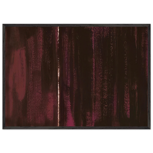 Untitled 2 N1 - Barnett Newman Framed Art Print – Black Wooden Frame - Default Title - -Framed Art Print