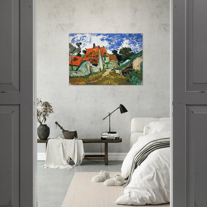 Street in Auvers-sur-Oise - Vincent van Gogh Acrylic Print - 70x100 cm / 28x40″ inches