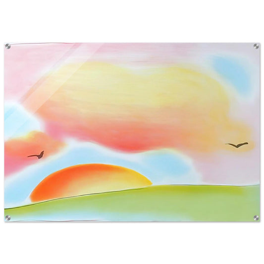 FREEDOM 1980 - Peter Max Acrylic Print - 70x100 cm / 28x40″ inches