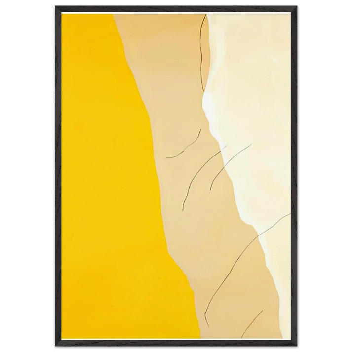 Mornings 1971- - Helen Frankenthaler 70x100 cm / 28x40 inches Framed Art Print – Black Wooden Frame
