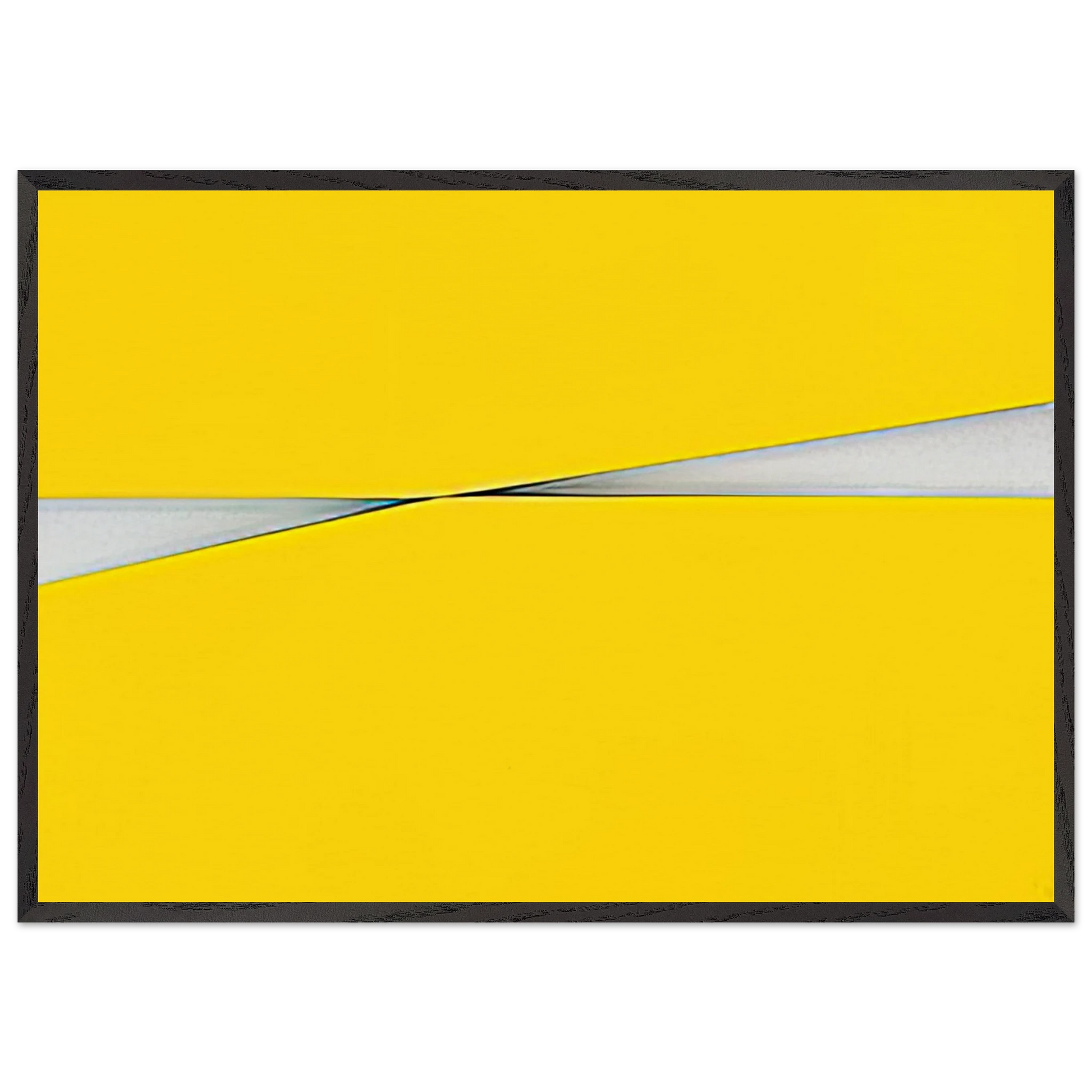 Amarillo - 1971 - Carmen Herrera Framed Art Print – Black Wooden Frame - Default Title - -Framed Art Print