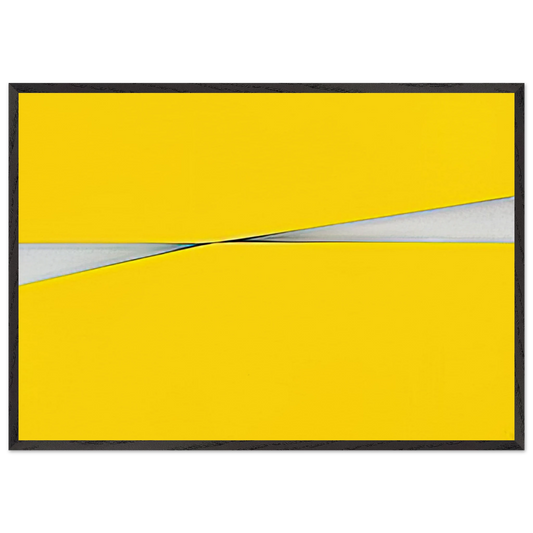 Amarillo - 1971 - Carmen Herrera Framed Art Print – Black Wooden Frame - Default Title - -Framed Art Print
