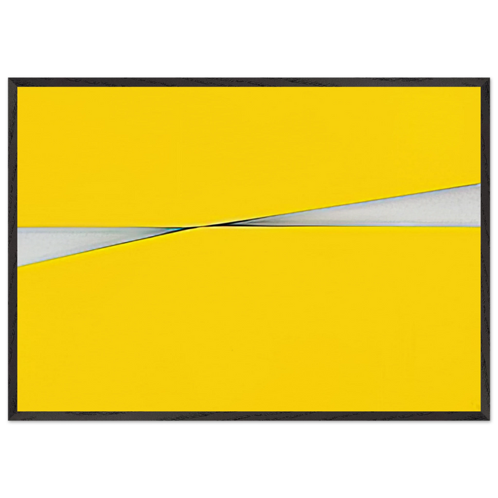 Amarillo - 1971 - Carmen Herrera 70x100 cm / 28x40 inches Framed Art Print – Black Wooden Frame