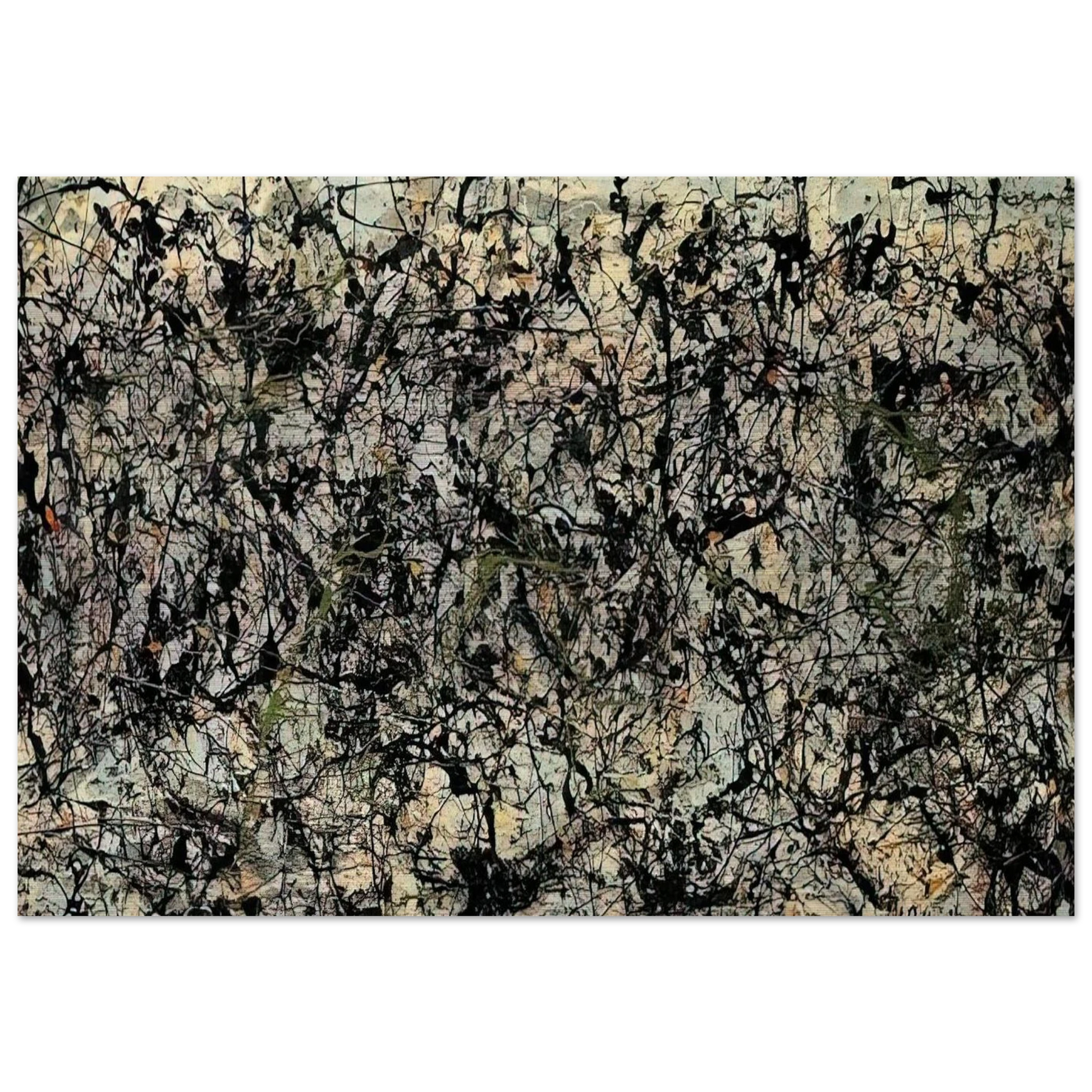 LUCIFER 1947 - Jackson Pollock Brushed Aluminum Print - 70x100 cm / 28x40 inches | Jackson Pollock Aluminum Print | Jackson Pollock Prints