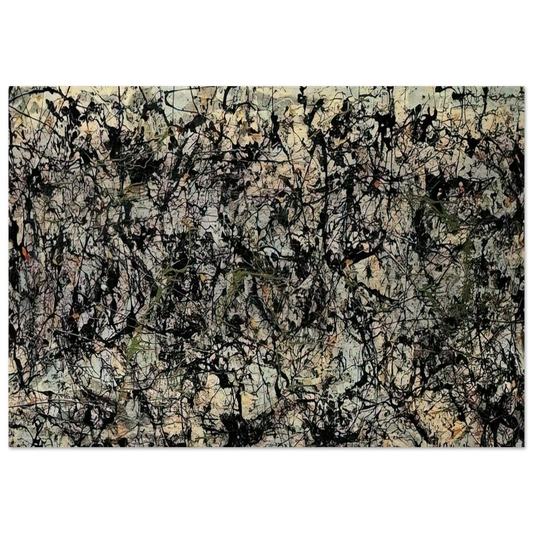 LUCIFER 1947 - Jackson Pollock Brushed Aluminum Print - 70x100 cm / 28x40 inches | Jackson Pollock Aluminum Print | Jackson Pollock Prints