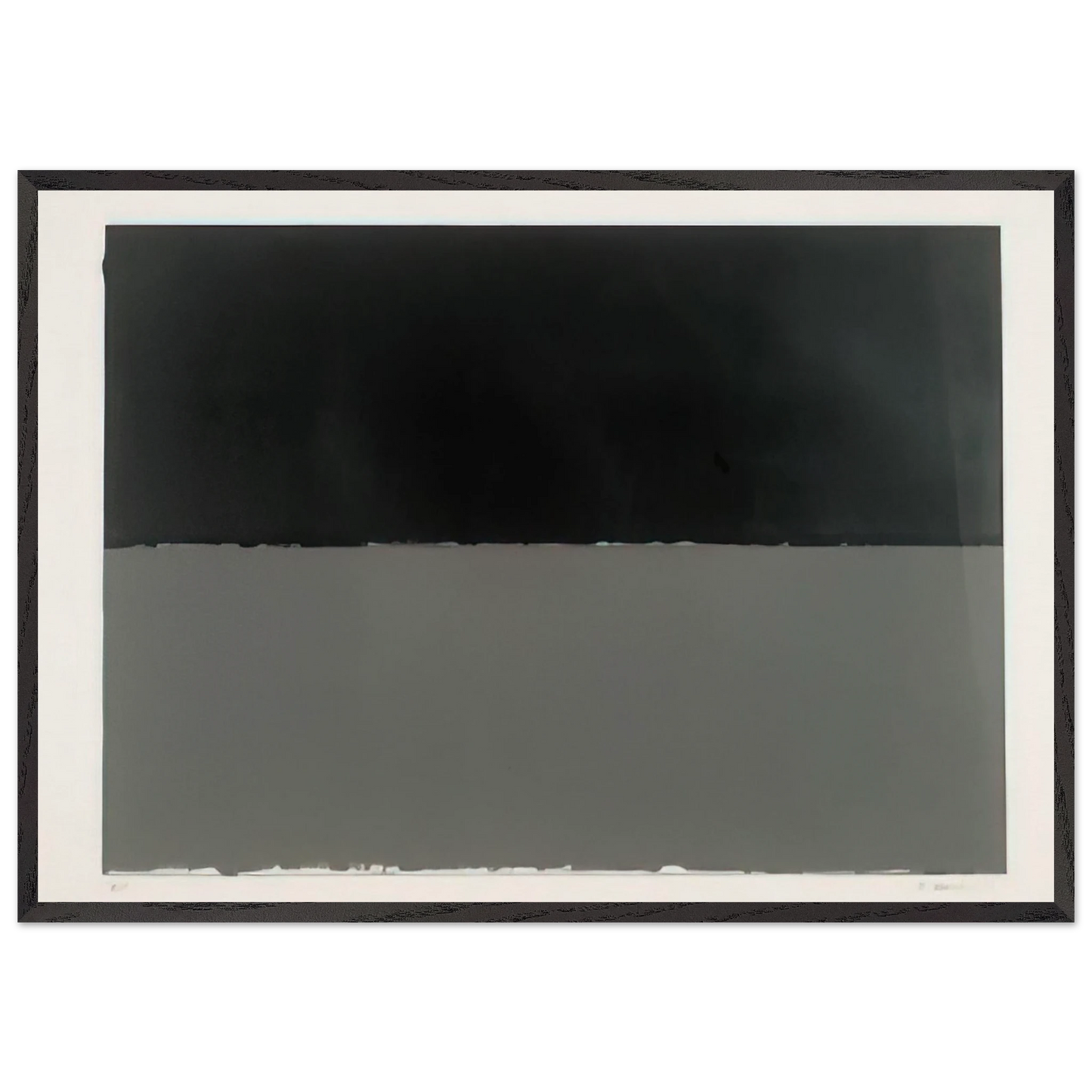 Gulf from New York Ten Lewison 16 - Minimalism - Brice Marden Framed Art Print – Black Wooden Frame - Default Title - -Framed Art Print