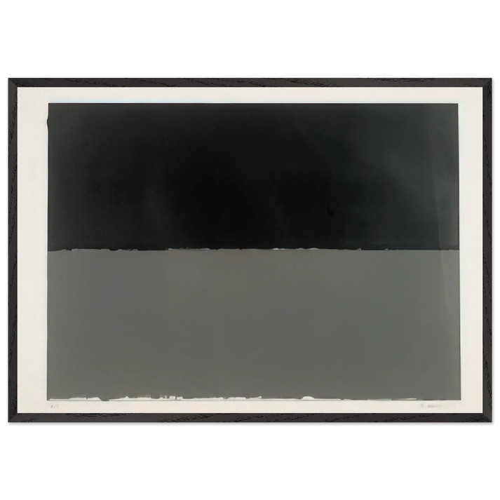 Gulf from New York Ten Lewison 16 - Minimalism - Brice Marden 70x100 cm / 28x40 inches Framed Art Print – Black Wooden Frame
