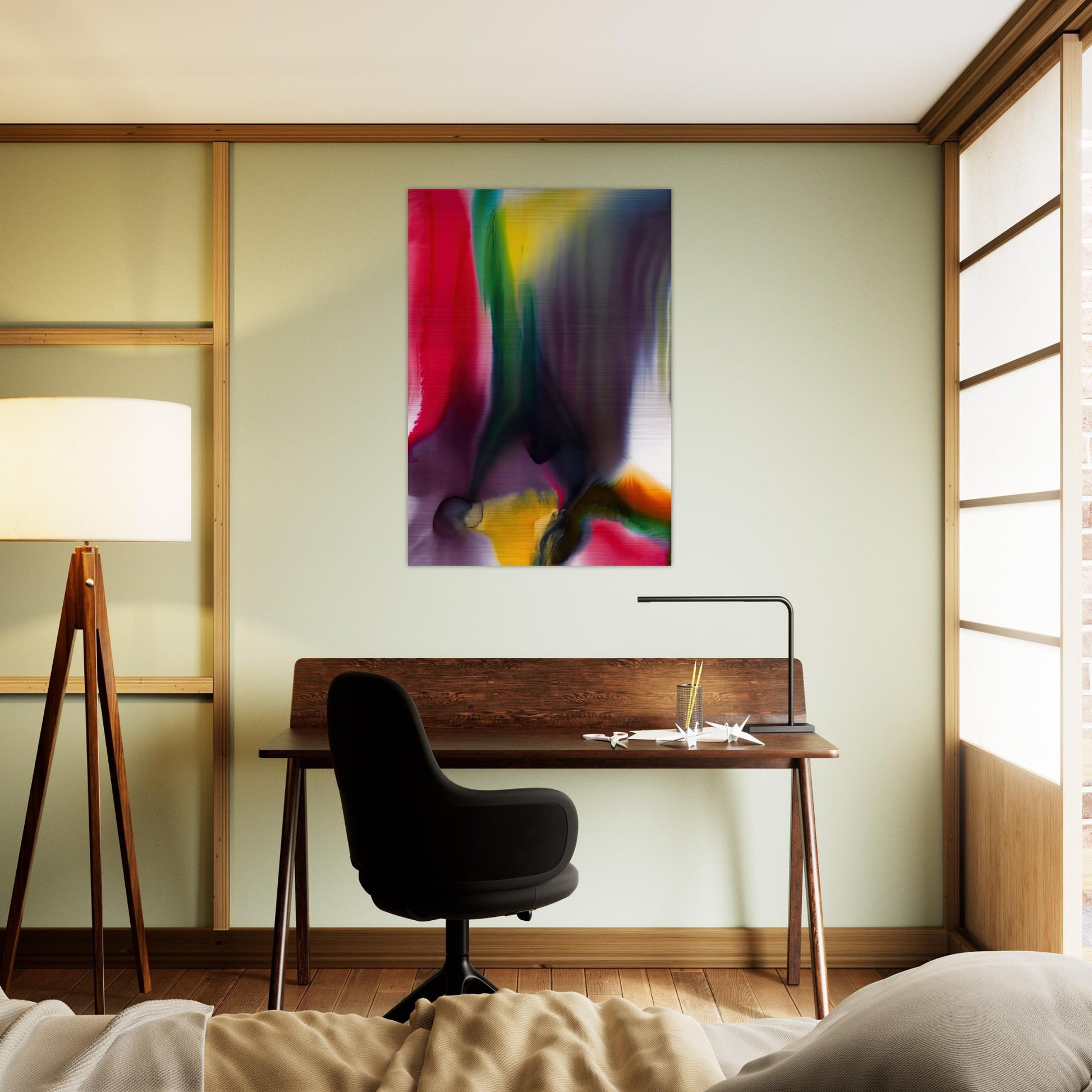 Phenomena Agate Bridge - 1978 - Paul Jenkins Brushed Aluminum Print - 70x100 cm / 28x40 inches | Paul Jenkins Aluminum Print | Paul Jenkins Prints