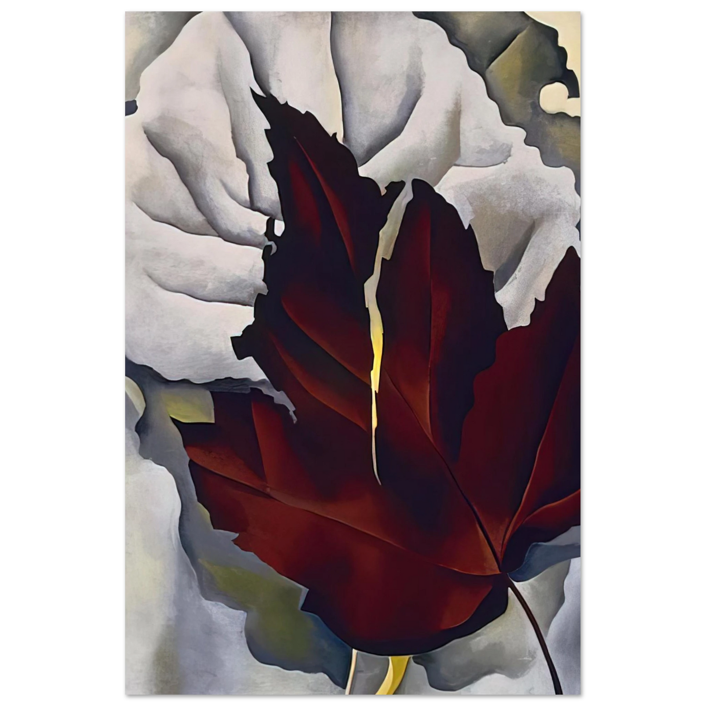 Georgia O'Keeffe - Pattern of Leaves Fine Art Poster - 75x100 cm / 30x40 inches