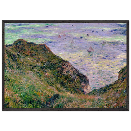 View Over the Sea - claude monet Framed Art Print – Black Wooden Frame - Default Title - -Framed Art Print
