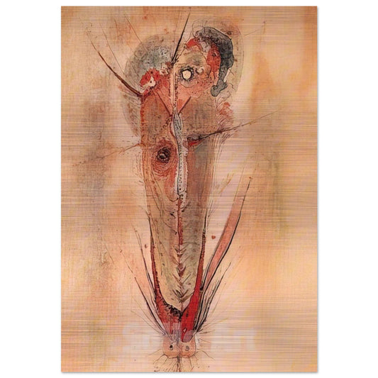 Don Juan - 1944 - Wols Brushed Aluminum Print - 70x100 cm / 28x40 inches | Wols Aluminum Print | Wols Prints