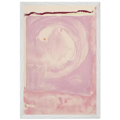 Helen Frankenthaler - Reflections IX - 1995 Wall art - 28x43  cm / XL (11x17 inches) - Premium Wooden Framed Poster With Fine Art Paper - Black frame