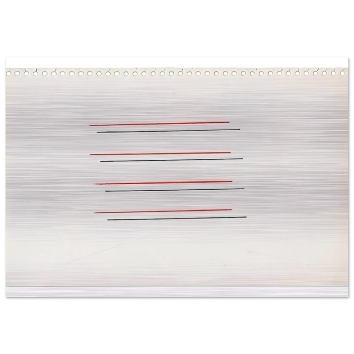 Untitled - 1971 - Fred Sandback Brushed Aluminum Print - 70x100 cm / 28x40 inches | Fred Sandback Aluminum Print | Fred Sandback Prints