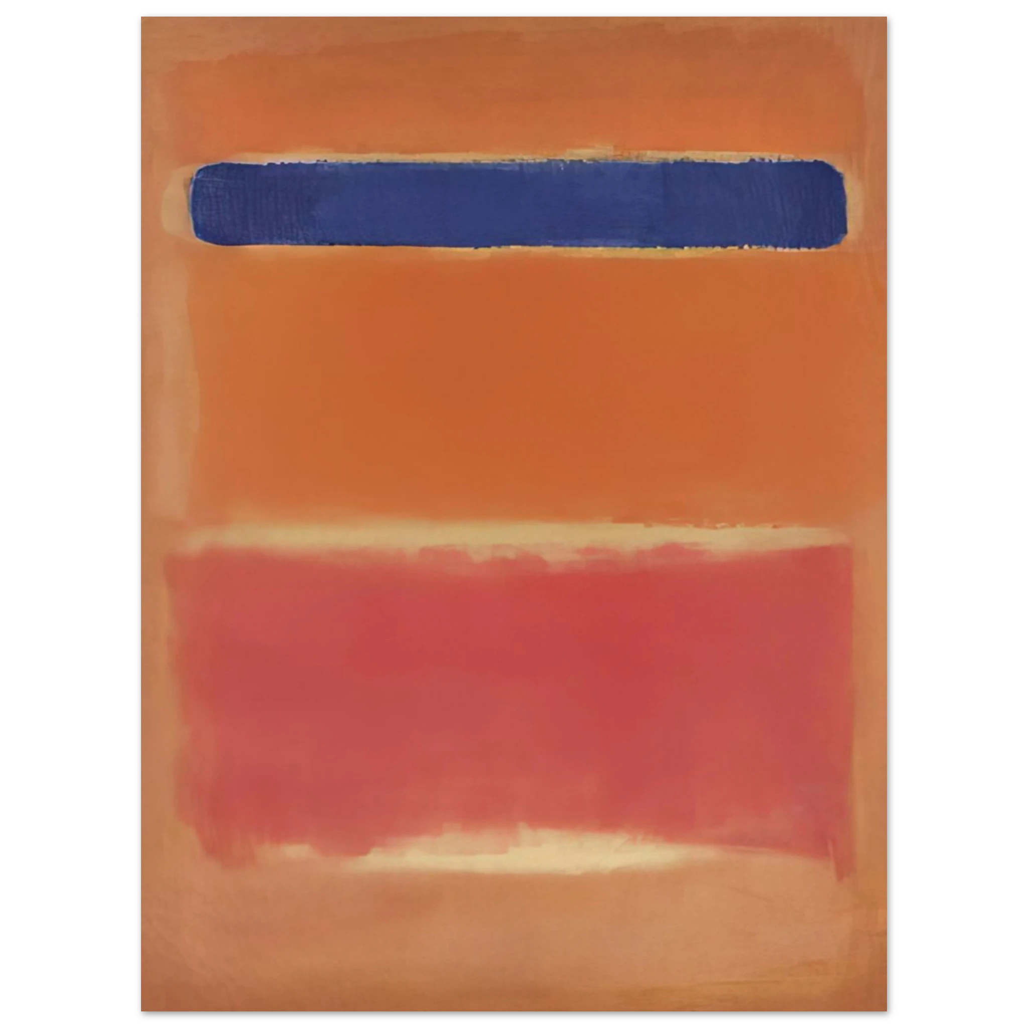 Mark Rothko Blue Red Mark Rothko - Blue Over Red - 1953 Wall Art – RedKalion