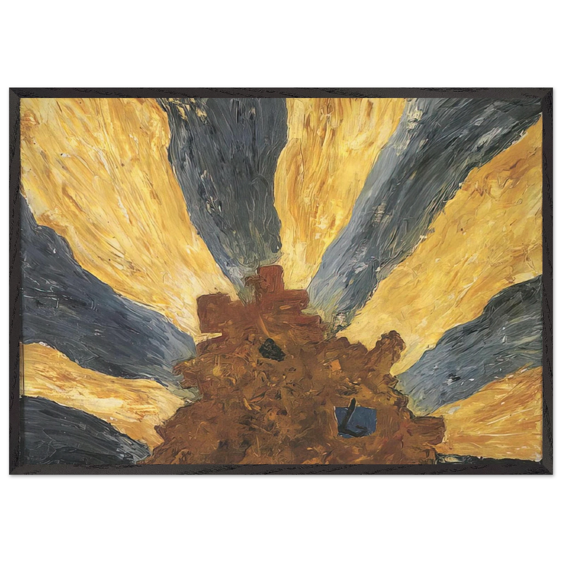 Untitled - 1948 N2 - Forrest Bess Framed Art Print – Black Wooden Frame - Default Title - -Framed Art Print