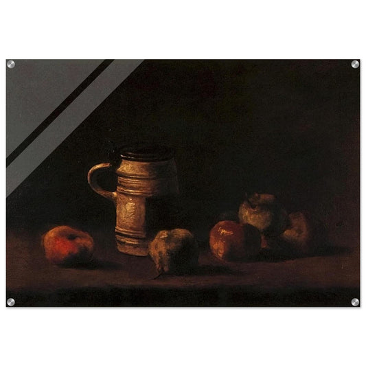 Still Life with Beer Mug and Fruit - Vincent van Gogh Acrylic Print - 70x100 cm / 28x40″ inches