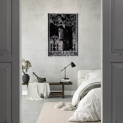 EMBLEMATA RETREAT - MC Escher Brushed Aluminum Print - 70x100 cm / 28x40 inches | MC Escher Aluminum Print | MC Escher Prints