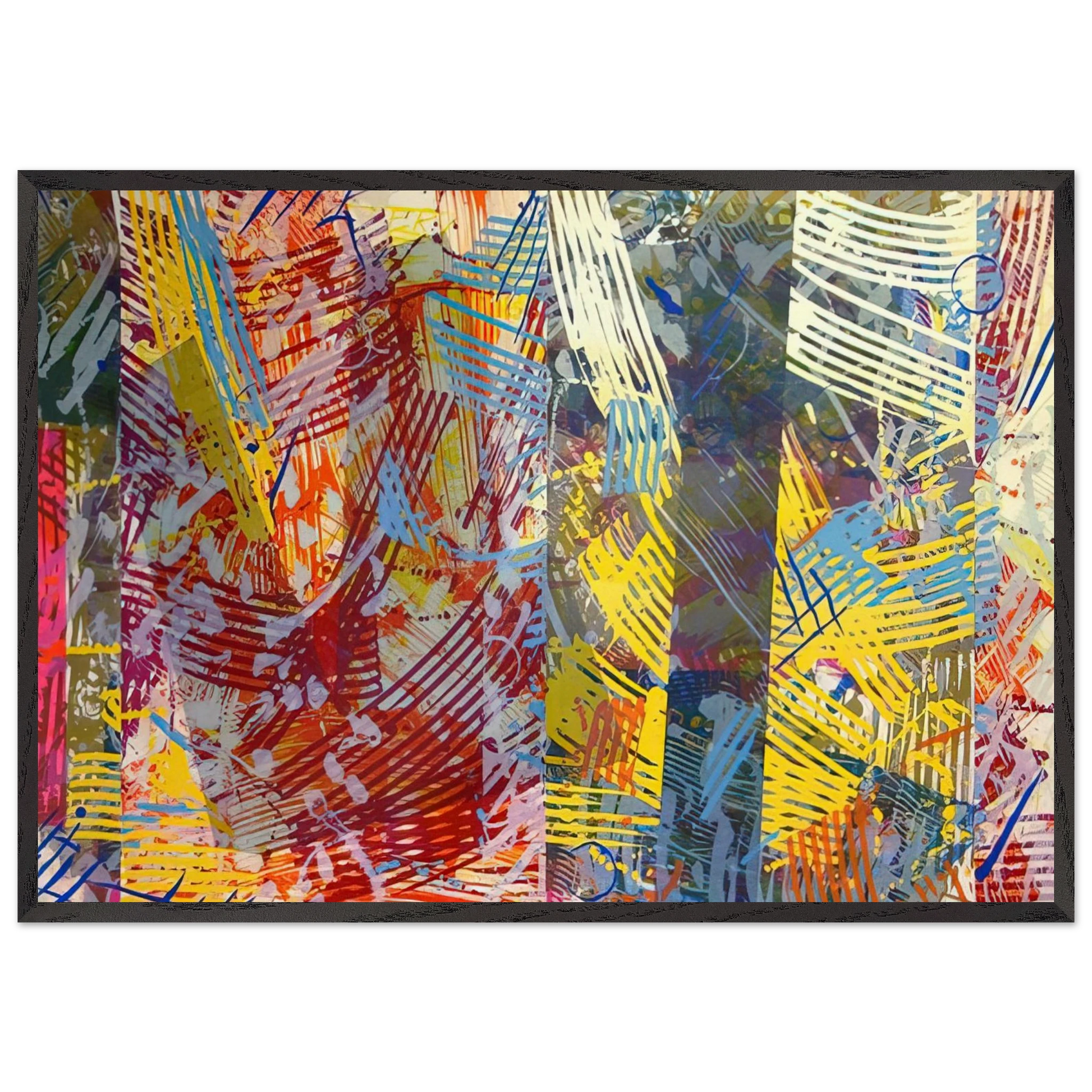 Pretty Boxes - Sam Gilliam Framed Art Print – Black Wooden Frame - Default Title - -Framed Art Print