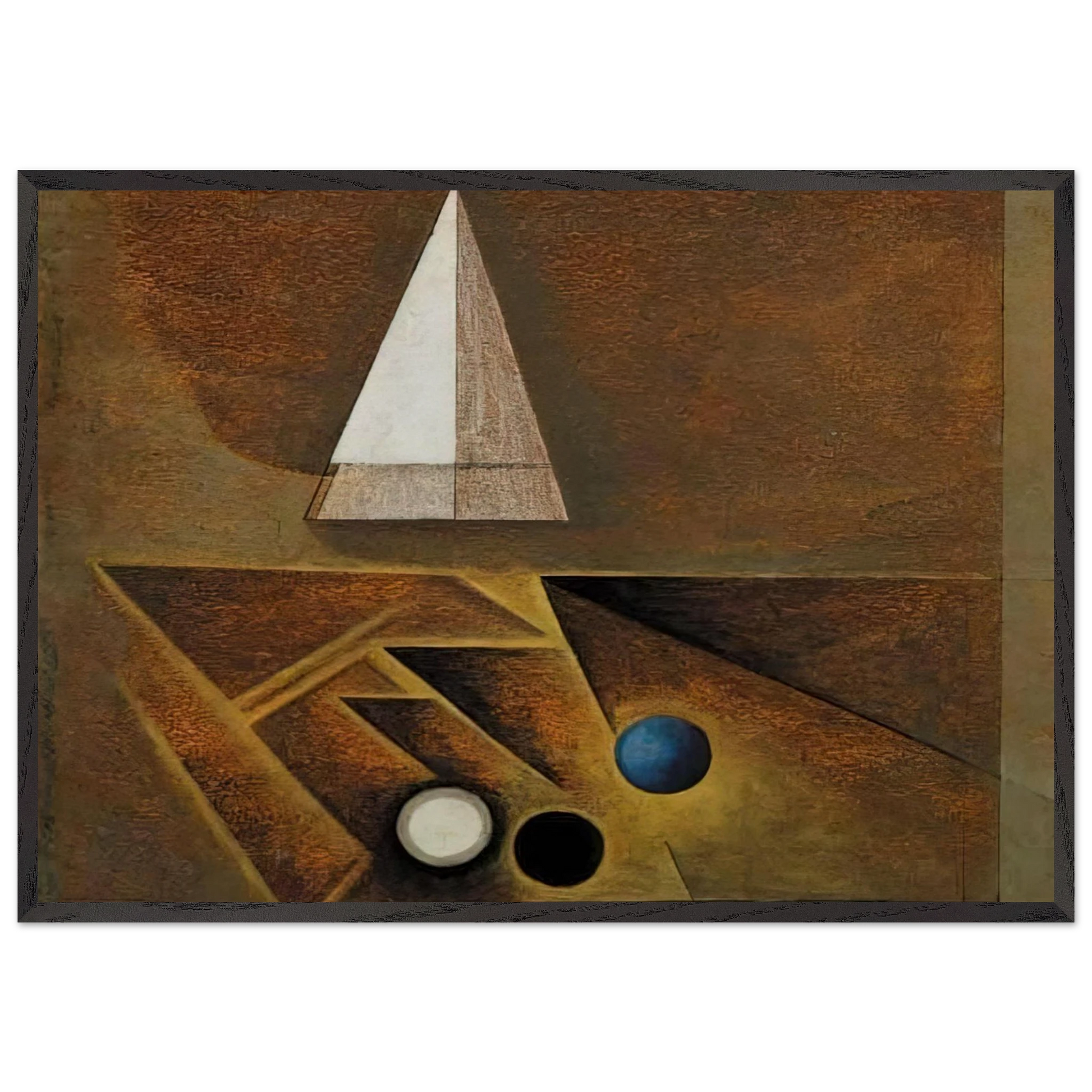 Sketch Painted in Santa Fe New Mexico - 1944 - Lawren Harris Framed Art Print – Black Wooden Frame - Default Title - -Framed Art Print