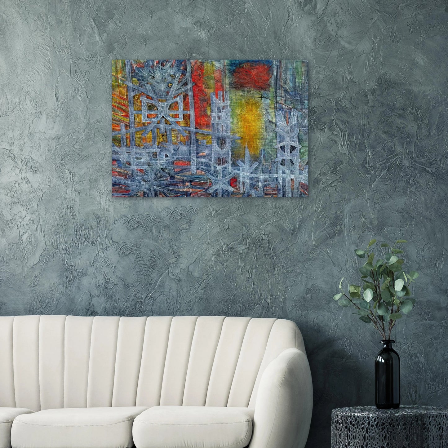Silence at Sharpeville - 1962 - Jimmy Ernst Brushed Aluminum Print - 70x100 cm / 28x40 inches | Jimmy Ernst Aluminum Print | Jimmy Ernst Prints