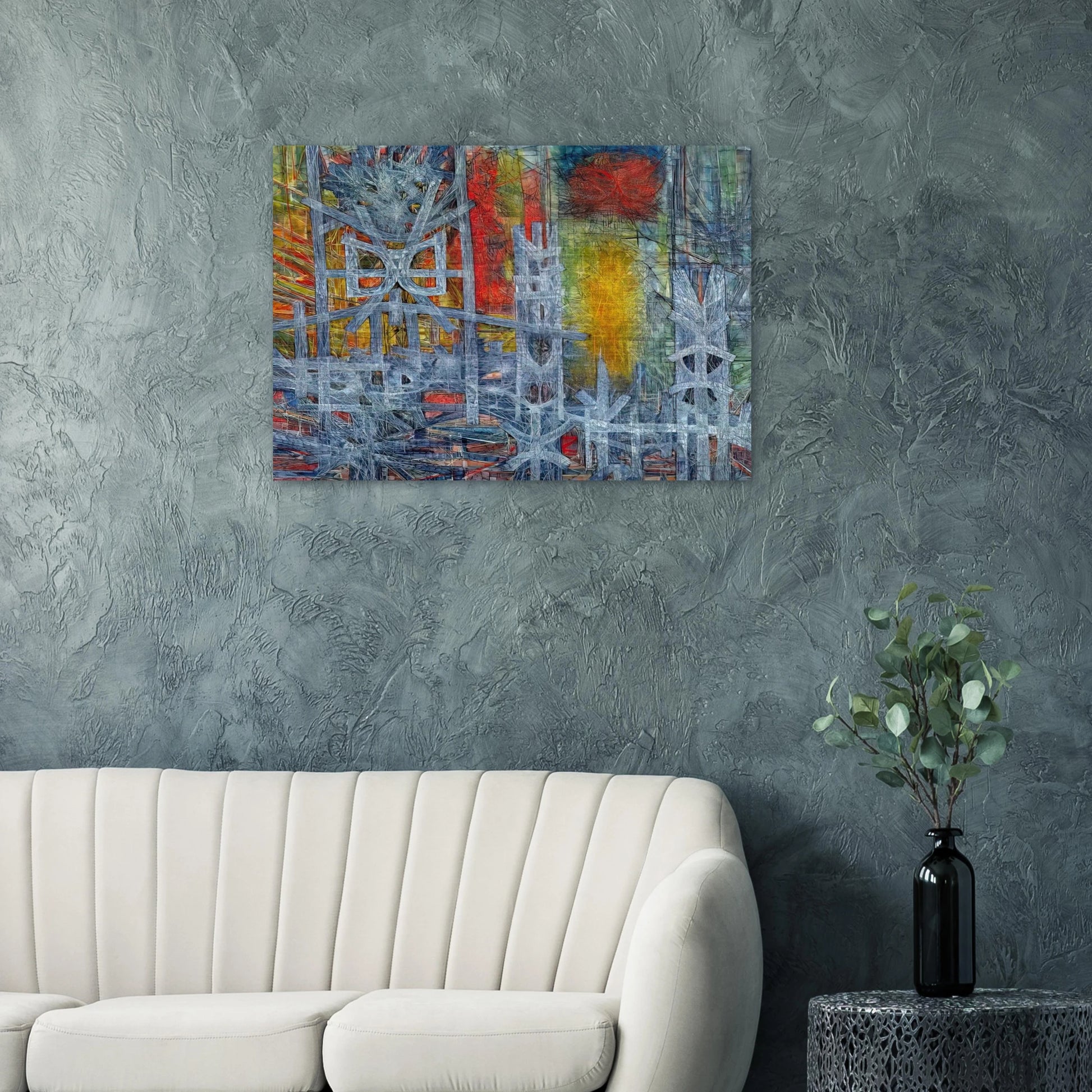 Silence at Sharpeville - 1962 - Jimmy Ernst Brushed Aluminum Print - 70x100 cm / 28x40 inches | Jimmy Ernst Aluminum Print | Jimmy Ernst Prints