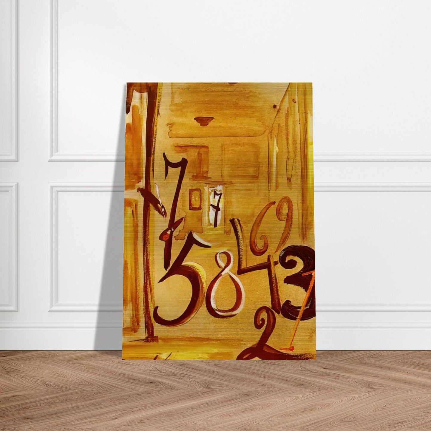THE MAIDS IN WAITING LAS MENINAS - Salvador Dali Brushed Aluminum Print - 70x100 cm / 28x40 inches | Salvador Dali Aluminum Print | Salvador Dali Prints