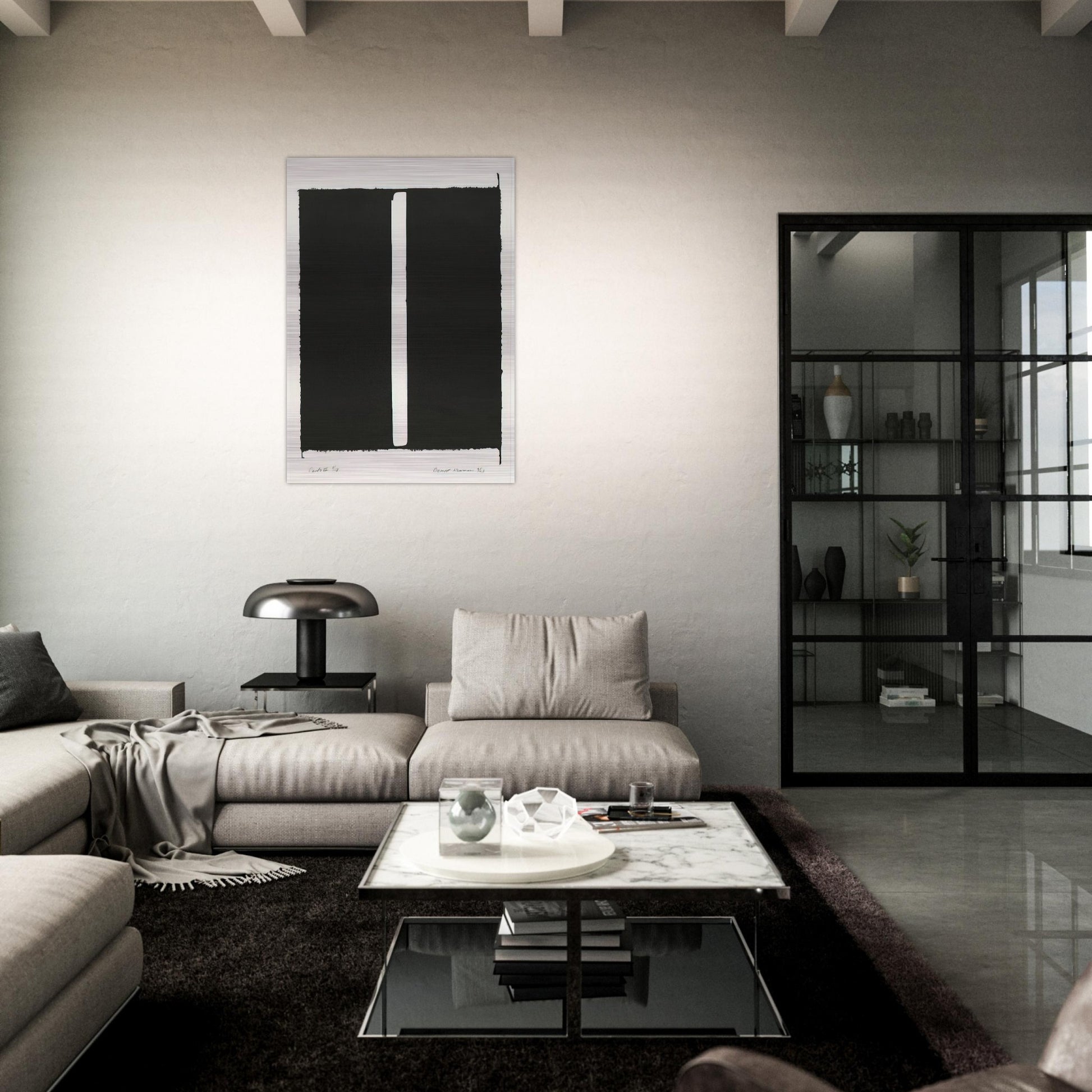 Canto III - Barnett Newman Brushed Aluminum Print - 70x100 cm / 28x40 inches | Barnett Newman Aluminum Print | Barnett Newman Prints