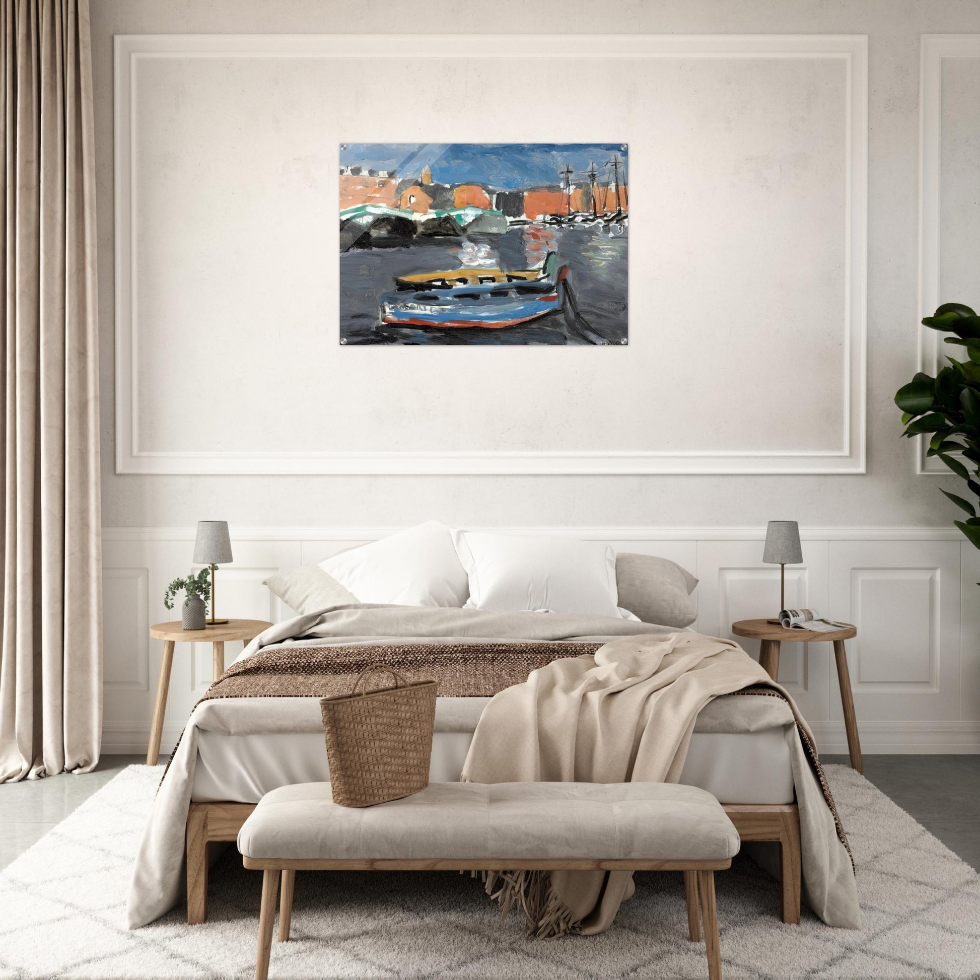 PORT DE MARSEILLE 1917 - Henri Matisse Acrylic Print - 70x100 cm / 28x40″ inches