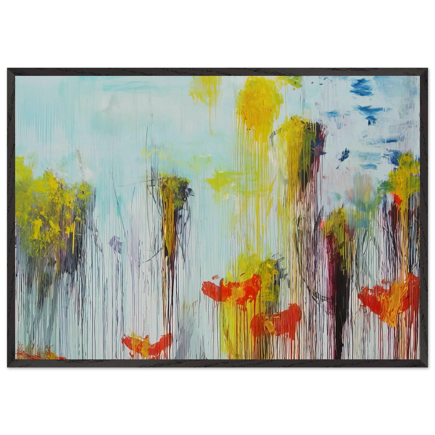 Lepanto Part VII - Cy Twombly Framed Art Print – Black Wooden Frame - Default Title - -Framed Art Print