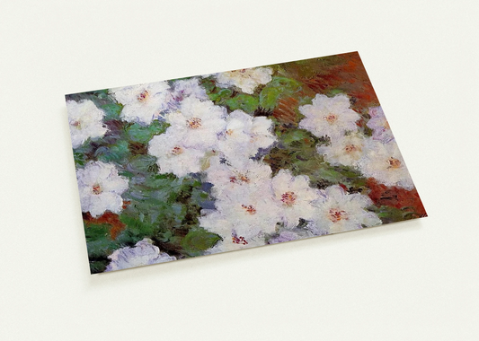 Clematis By claude monet Pack of 10 Post Cards | claude monet Post Cards | A6 (10.5 x 14.8 cm) - 4.1 x 5.8 inches