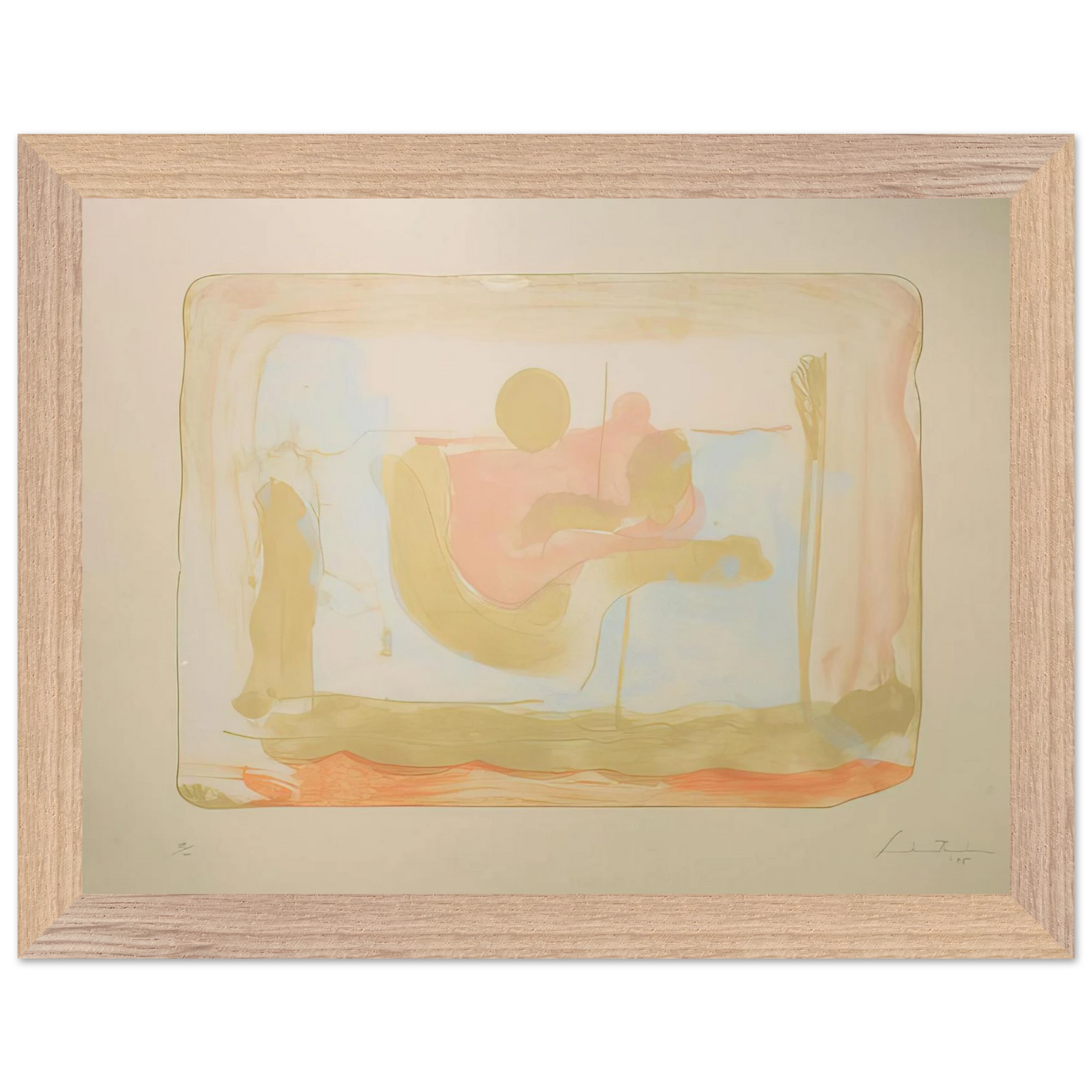 Helen Frankenthaler - Reflections I - 1995 Wall art - A1 (59.4 x 84.1  cm) - Fine Art Poster - -