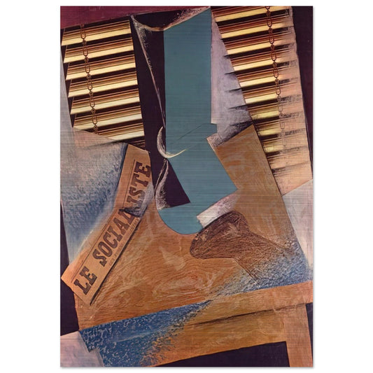 THE SUNBLIND 1914 - Juan Gris Brushed Aluminum Print - 70x100 cm / 28x40 inches | Juan Gris Aluminum Print | Juan Gris Prints