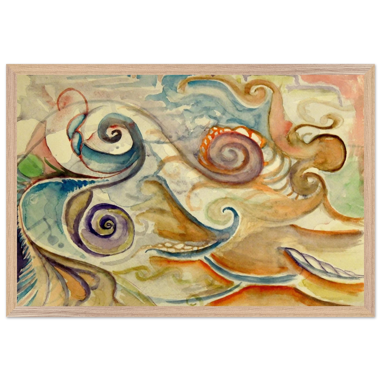 Walter Inglis Anderson - Walter Anderson Wall art - 30x40 cm / 12x16 Inches - Premium Wooden Framed Poster With Fine Art Paper - Wood frame