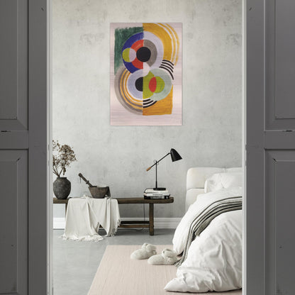 COMPOSITION WITH DISCS - Sonia Delaunay Brushed Aluminum Print - 70x100 cm / 28x40 inches | Sonia Delaunay Aluminum Print | Sonia Delaunay Prints