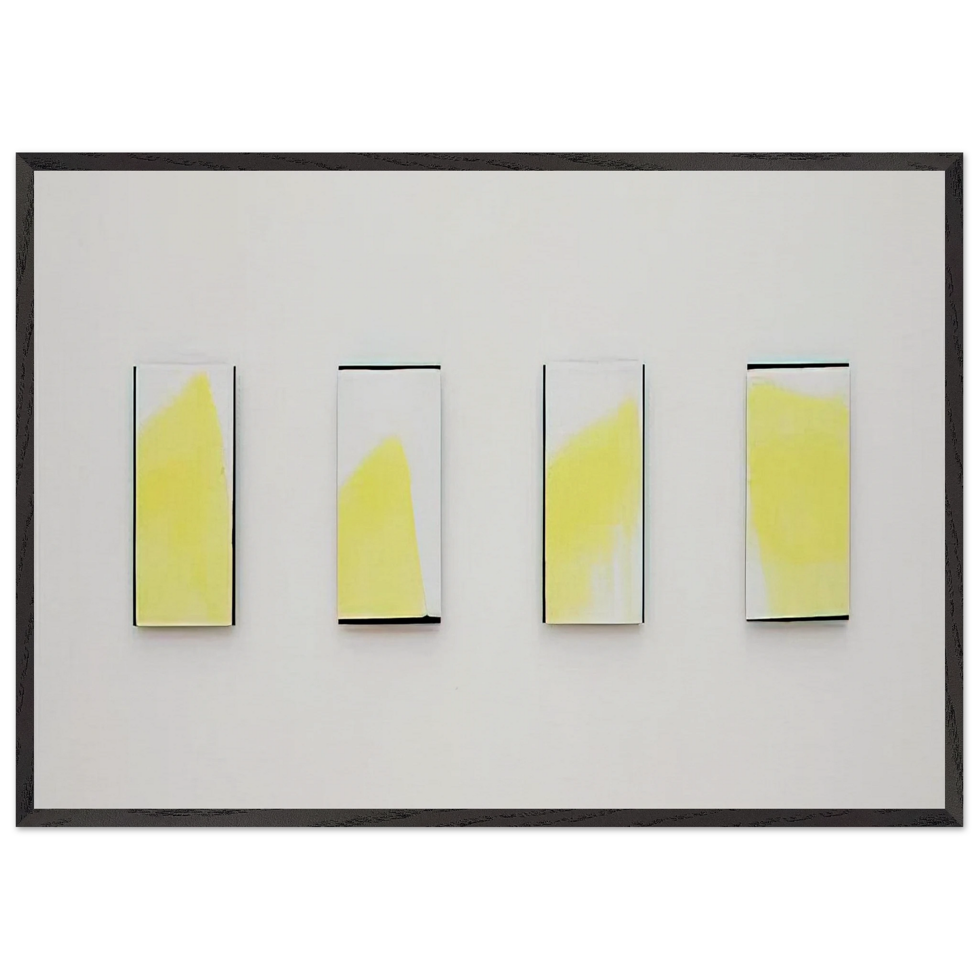 OHNE TITEL 1977 2 - Blinky Palermo Framed Art Print – Black Wooden Frame - Default Title - -Framed Art Print