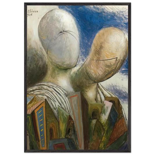 THE SPOUSES 1926 - Giorgio de Chirico Framed Art Print – Black Wooden Frame - Default Title - -Framed Art Print